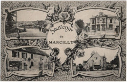 27. Souvenir De MARCILLY. 4 Vues - Marcilly-sur-Eure