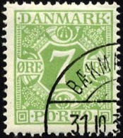 PORTOMARKEN P 12 O, 1927, 7 Ø Gelbgrün, Pracht, Mi. 24.- - Andere & Zonder Classificatie
