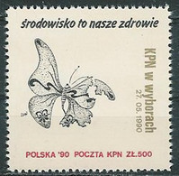 Poland SOLIDARITY (S040): KPN In Elections (the Environment Is Our Health) Butterfly - Solidarnosc-Vignetten