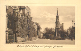 United Kingdom England Oxford Balliol College And Martyr's Memorial - Oxford