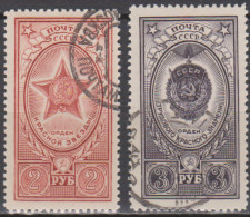 U.R.S.S.  1952  Michel 1654, 55,   Yvert 1638,39, - Usati