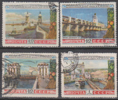 U.R.S.S.  1953  Michel 1670,71,73,74,,    Yvert 1653,54,56,57 - Oblitérés