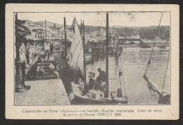 Azores Portugal Horta Faial Tremblemet De Terre 1926 Rare CPA Collecte De Fonds Açores Earthquake Fundraising Postcard - Açores