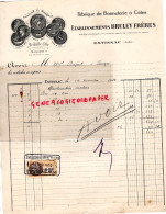 10 - ESTISSAC - FACTURE FABRIQUE BONNETERIE A COTES- BRULEY FRERES 1932 - Textile & Clothing