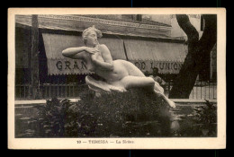 ALGERIE - TEBESSA - STATUE SIRENE L'ETOILE FILANTE - GRAND CAFE DE L'UNION  - Tebessa