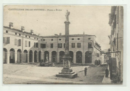 CASTIGLIONE DELLE STIVIERE - PIAZZA E PORTICI   - VIAGGIATA FP - Mantova