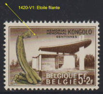 Belgique: COB N° 1420-V1: Neuf, **, Sans Charnière. TB !!! - 1961-1990