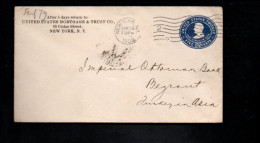 USA ETATS UNIS ENTIER LETTRE POUR LE LIBAN 1903 - Covers & Documents