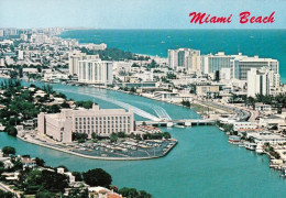 1 AK USA Florida * A View Of Beautiful Miami Beach - Showing Indian Creek Waterway And The Atlantic Ocean * - Miami Beach