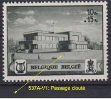 Belgique: COB N° 537A-V1: Neuf, **, Sans Charnière. TB !!! - 1931-1960