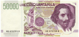 50000 LIRE GIAN LORENZO BERNINI II TIPO LETTERA D 20/02/1997 FDS - Otros & Sin Clasificación