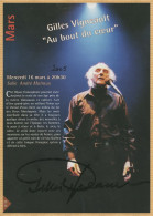 Gilles Vigneault - Artiste Québécois - Photo De Programme Signée - 2005 - Sänger Und Musiker