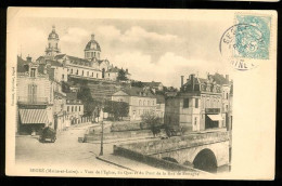 SEGRE  Vues De L'église Du Quai Et De La Rue De Bretagne édition Gaumer - Segre