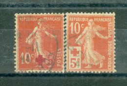 FRANCE - 1914 - CROIX ROUGE - N°146 à 147 Oblitérés. - Gebraucht