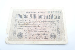 Vintage COIN : Germany : 50 Millionen Mark 1923 - - 50 Millionen Mark