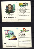 URSS -1982 - 2 Entiers  CP -  Naviagtion - Exploration - Obliteres - Brieven En Documenten