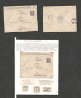 DUTCH INDIES. 1880 (30 Nov) Makassar - Germany, Mainz (10 Jan 81) Early Fkd Env 25c Lilac Tied "C" Dots Via "Ned Indie / - Niederländisch-Indien