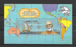 Samoa I Sisifo 1974 UPU - William Willis MS MNH - Ships