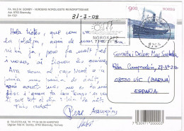 55656. Postal Aerea NORDKAPP, Cabo Norte (Noruega) 2008. NORGE Paisanos Y Cria De Renos En Zona Septemtrional - Storia Postale