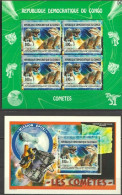 Congo Ex Zaire 2013, Space, Dinosaurs, Satellites, Comets, 4val In BF +BF - Nuovi