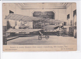 LUXEMBOURG: Aviation Souvenir Premier Aéroplane Voisin Exposé à Luxembourg Villa Louvigny Parc - Très Bon état - Andere & Zonder Classificatie