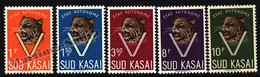 Congo - Sud Kasai Autonomy 1961 Yv. 20-24, Fauna, Leopard - MNH - Ongebruikt
