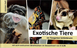 PM Marken Heft - Exotische Tiere Im Tiergarten Schönbrunn  Mit 8 Verschiedenen Marken  Lt. Scan Postfrisch - Timbres Personnalisés