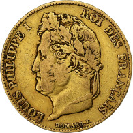 France, 20 Francs, Louis-Philippe, 1835, Rouen, Or, TB+, KM:750.2 - 20 Francs (goud)