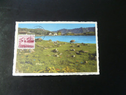 Carte Maximum Card Pro Patria Lac Lake Saint Gotthard Suisse Switzerland 1952 - Cartes-Maximum (CM)