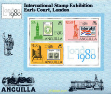 281975 MNH ANGUILLA 1980 EXPOSICION FILATELICA INTERNACIONAL - LONDON-80 - Anguilla (1968-...)