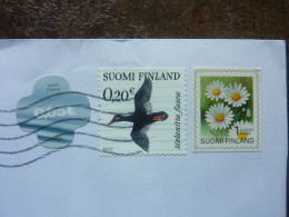 2004  3 Stamps On A Letter - Usados