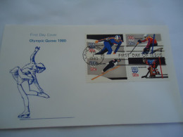 UNITED STATES  FDC   OLYMPIC  GAMES 1980 MOSCOW - Estate 1980: Mosca