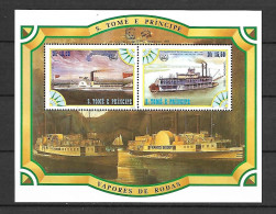 Sao Tome 1984 Ships IV MS #1 MNH - Bateaux