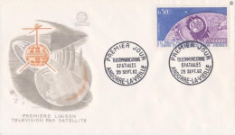 Andorra Fr. 1962, First TV Transmission, Satellite, FDC - FDC