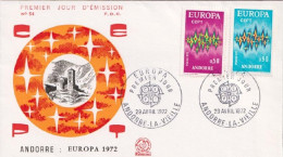 Andorra Fr. 1972, Europa, 2val In FDC - FDC