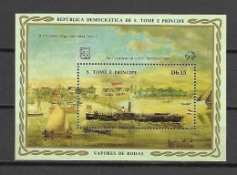 Sao Tome 1984 Ships MS #3 MNH - Ships