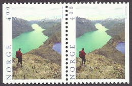 Norway / Noreg / Norge 1996 - Tourism Tourisme, Lake Besseggen, Jotunheimen, Hiking, Mountaineering, Mountains - MNH - Unused Stamps