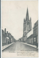 Poperinge - Poperinghe - Eglise Notre-Damme Et Rue De Cassel - O.L.V. Kerk En Cassel Straat  - Poperinge