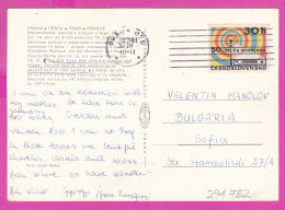 294782 / Czechoslovakia PRAHA Old Town Hall With Astronomical Clock PC 1974 USED 30h Radio Telecommunications Anniversar - Covers & Documents