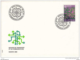 SUISSE 1988 FDC EUROPA Yvert 1299 - FDC