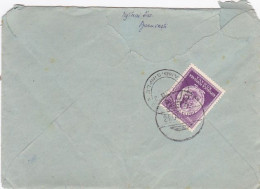 LEONARDO DA VINCI, STAMP ON COVER, 1952, ROMANIA - Cartas & Documentos