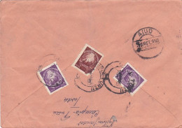 REPUBLIC COAT OF ARMS, STAMPS ON COVER, 1950, ROMANIA - Cartas & Documentos