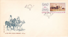 ROMANIAN STAMP'S DAY, COVER FDC, 1972, ROMANIA - FDC