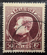 BELGIQUE 1929 - 1932 Albert 1er,  Grand Montenez , Yvert 291 A , 50 F Lie De Vin Foncé, , Obl TB - 1929-1941 Groot Montenez