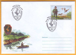 2006 Moldova ; Moldavie ; Moldau FDC  Hunters. Anglers. Ducks. Dog - Canards