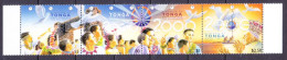 1999 Tonga 1560-1563strip Millennium - Dove Of Peace 7,00 € - Hummingbirds