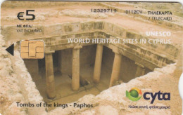 Cyprus, CYP-C-191, 0112CY, Unesco World Heritage Sites, Tombs Of The Kings - Paphos, 2 Scans. - Cyprus