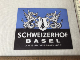 Hotel Schweizerhof In Bazel Suisse - Hotel Labels