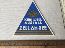 Kuurhotel In Zell Am See  Austria - Hotel Labels