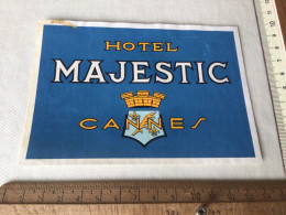 Hotel Majestic In Cannes  France - Hotel Labels